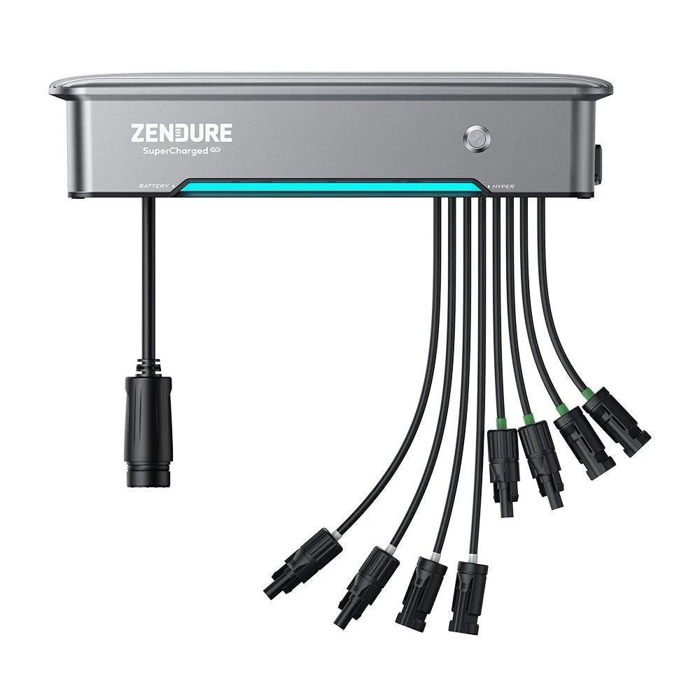 Balkonkraftwerk mit Speicher Zendure SolarFlow Hyper 2000 Hybrid- AC-gekoppelt
