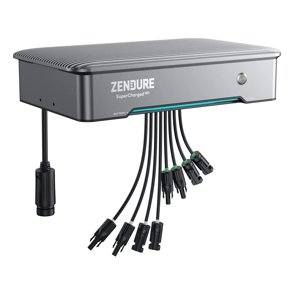 Balkonkraftwerk mit Speicher Zendure SolarFlow Hyper 2000 Hybrid- AC-gekoppelt