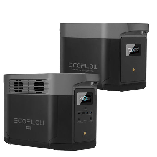 Set EcoFlow Delta Max 2000 + 2 x 225W Faltbares Solarmodul + 1 x Erweiterungsakku 2016Wh