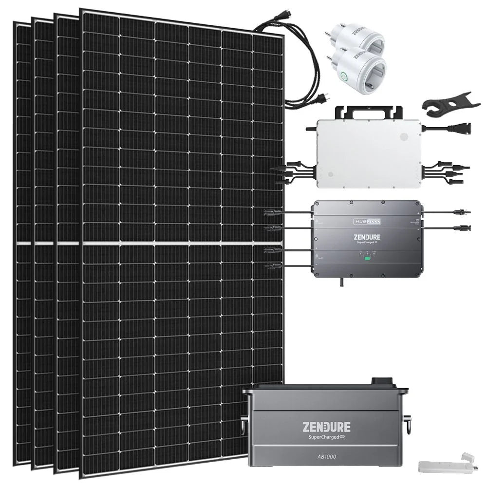 1.7kWp Klein-Balkonkraftwerk mit SolarFlow Speicher & 1600W Mikrowechselrichter