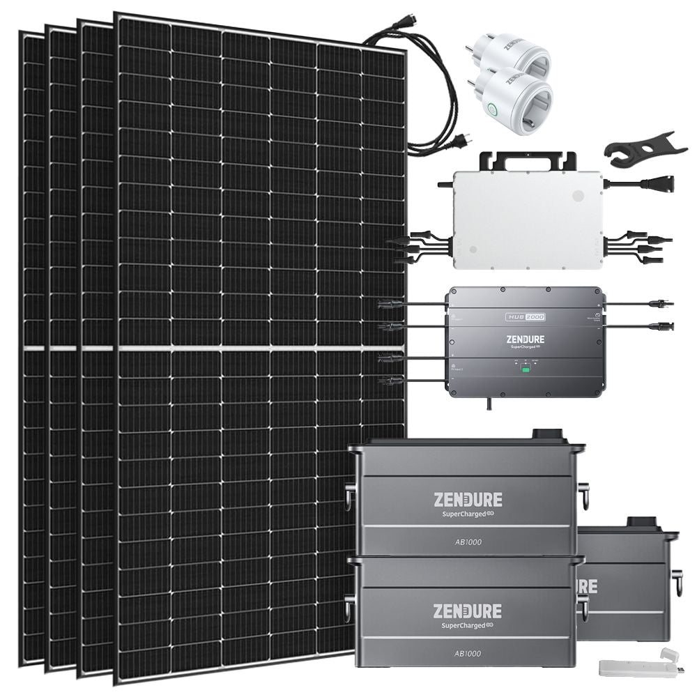 1.7kWp Klein-Balkonkraftwerk mit SolarFlow Speicher & 1600W Mikrowechselrichter