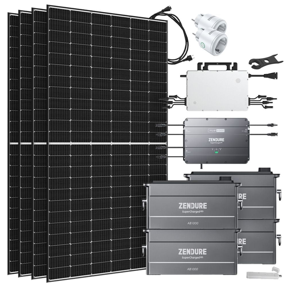 1.7kWp Klein-Balkonkraftwerk mit SolarFlow Speicher & 1600W Mikrowechselrichter