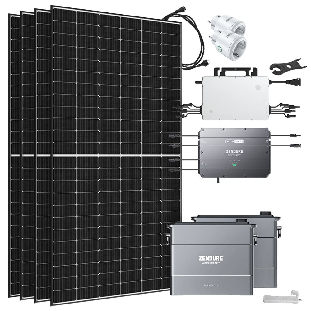 1.7kWp Klein-Balkonkraftwerk mit SolarFlow Speicher & 1600W Mikrowechselrichter