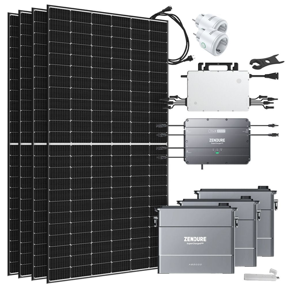 1.7kWp Klein-Balkonkraftwerk mit SolarFlow Speicher & 1600W Mikrowechselrichter