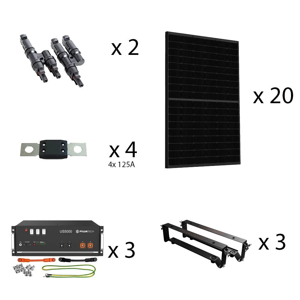 HomePremium S USV Solaranlage 8600Wp US5000 14,4kWh 3-phasig