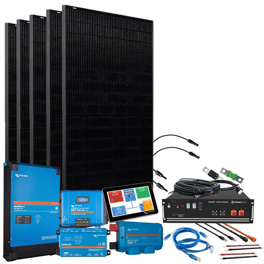 Victron Premium S USV Solaranlage 2150Wp 3,5kWh LiFePo4 Speicher 1-phasig