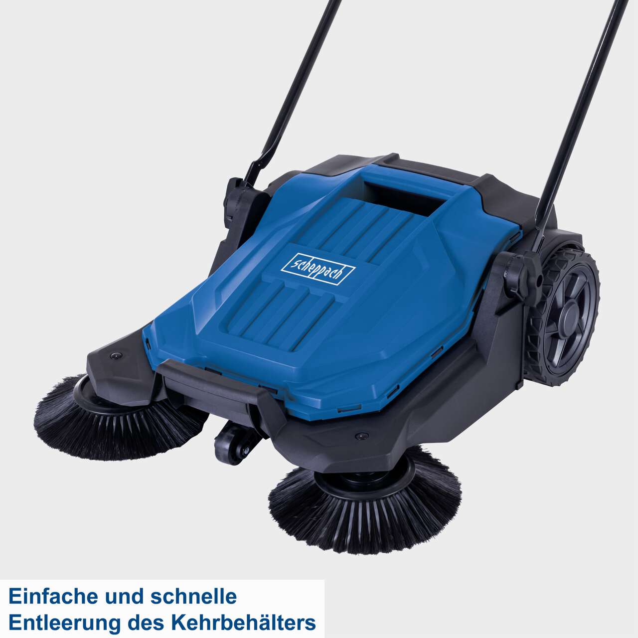 Kehrmaschine S800 650mm Kehrbreite 2600m²/h Flächenleistung 20L Fangkorb 3 Bürsten