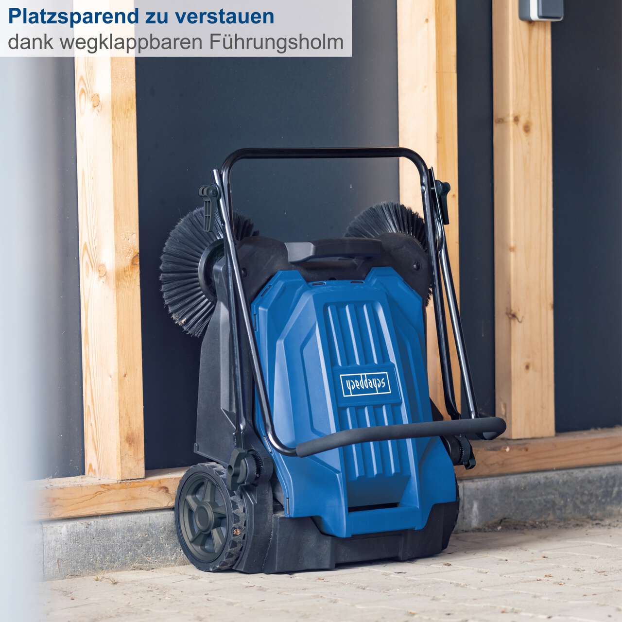 Kehrmaschine S800 650mm Kehrbreite 2600m²/h Flächenleistung 20L Fangkorb 3 Bürsten