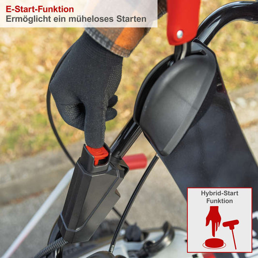 Kehrmaschine SC2200PE inkl. Sammelbehälter 70l und Schneeschild