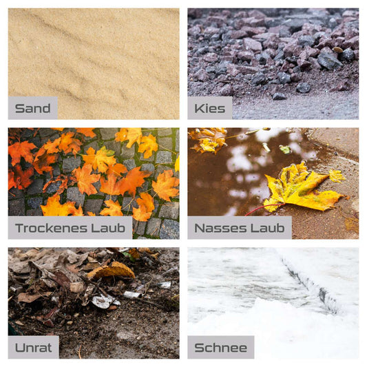 Kehrmaschine PX-KM-100 Practixx - 3in1 inkl. Auffangbehälter & Schneeschild