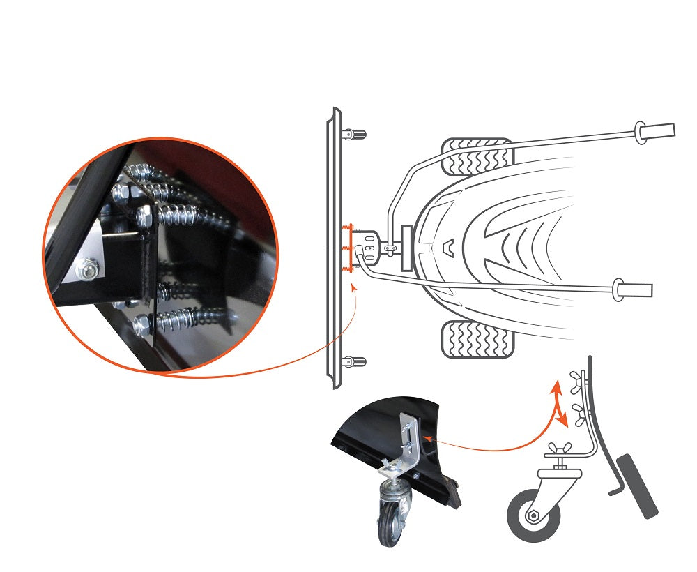 Premium Schneeschild für Rasentraktor und ATV