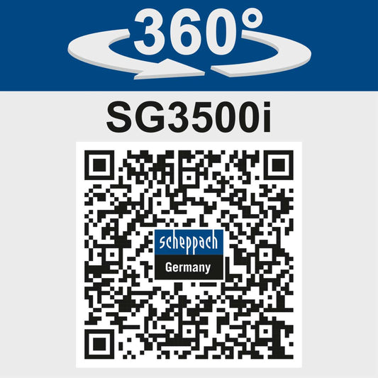 Stromgenerator Benzin SG3200x Scheppach - max. 2800W | 2x230V Steckdosen | 15L Tank für 12h Betrieb