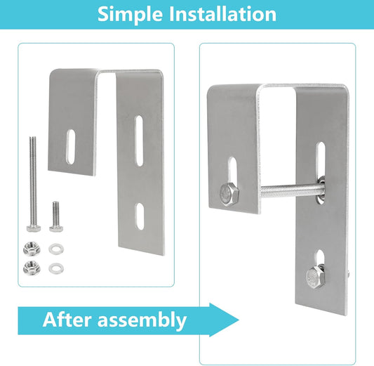PV-Solarmodul Edelstahlhalterung für Balkongeländer