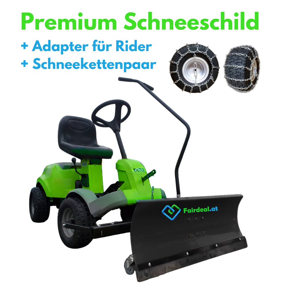 Premium Schneeschild für Rasentraktor und ATV
