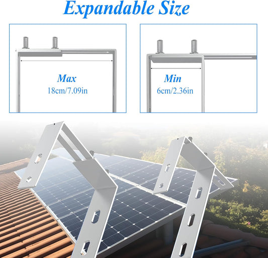 Verstellbare Balkonhalterung für PV-Solarmodule