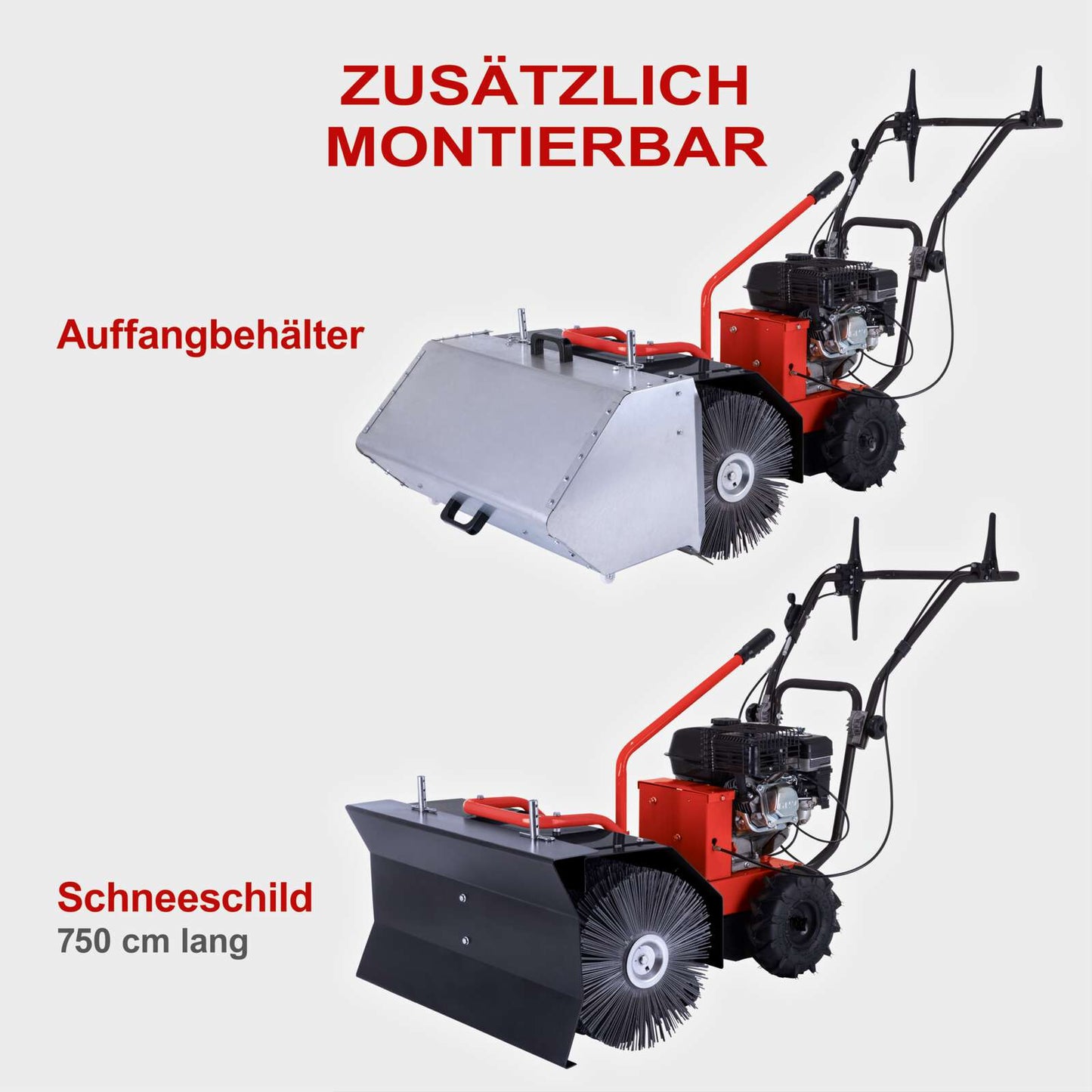 Benzin Kehrmaschine SC2700P 5,5PS | 70cm Kehrbreite | 1x Vor- 1x Rückwärtsgang