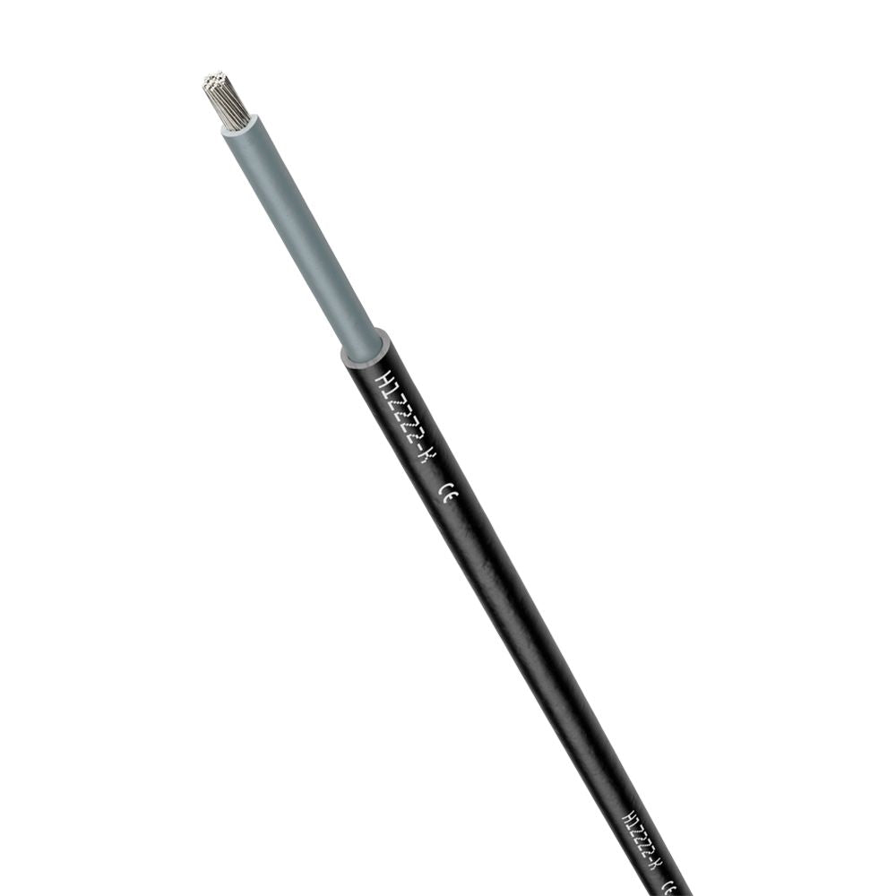 Solarkabel H1Z2Z2-K 1X6 WH/BK Einzelader EN50618 IEC60228