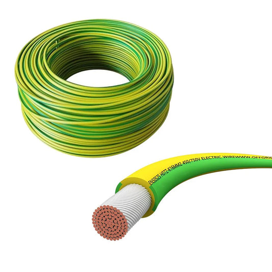 H07V-K Erdungskabel Grün / Gelb XLPO