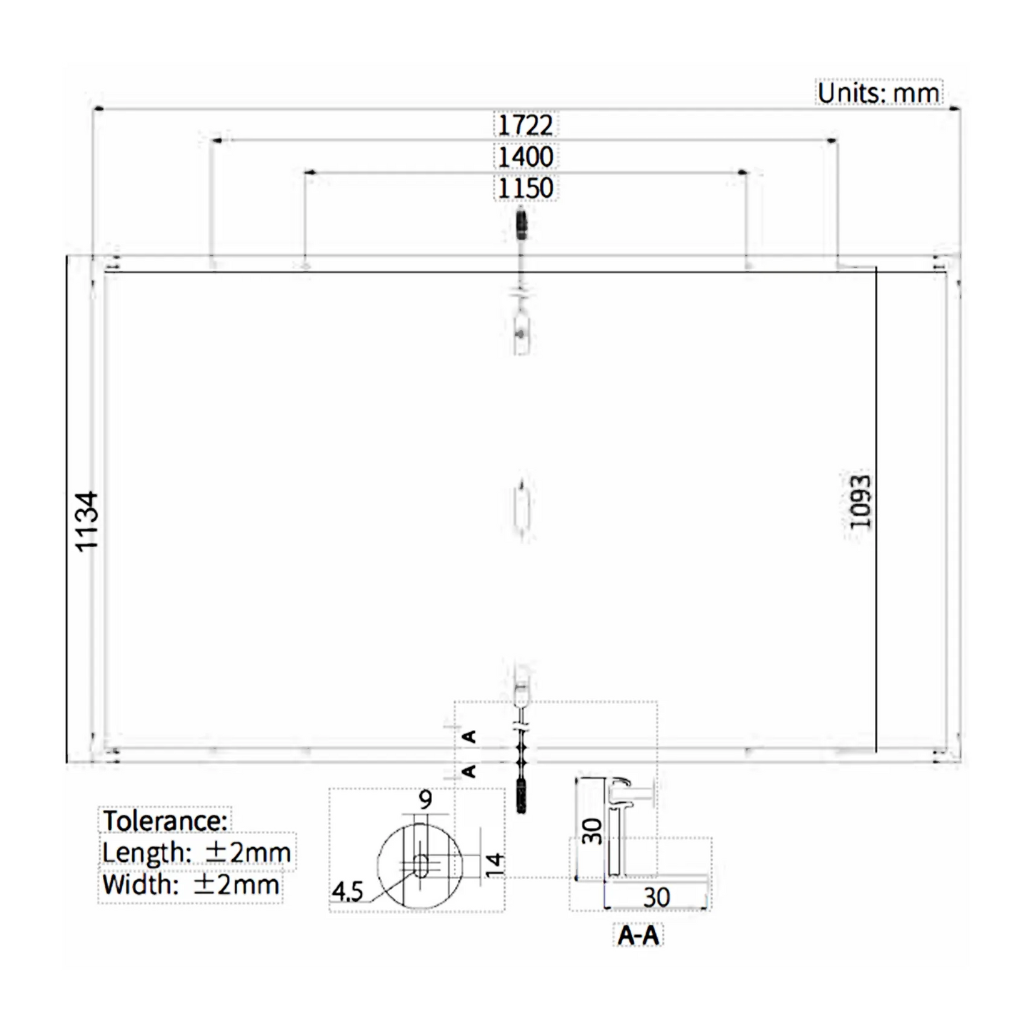 PV-Solarmodul Longi LR5-54HPB-M/410Wp monofazial Fullblack