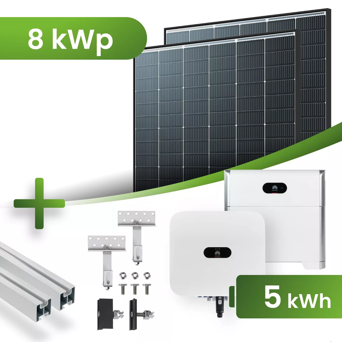 8 kWp PV-Anlage 19x Trina 440Wp Black Frame Speicher
