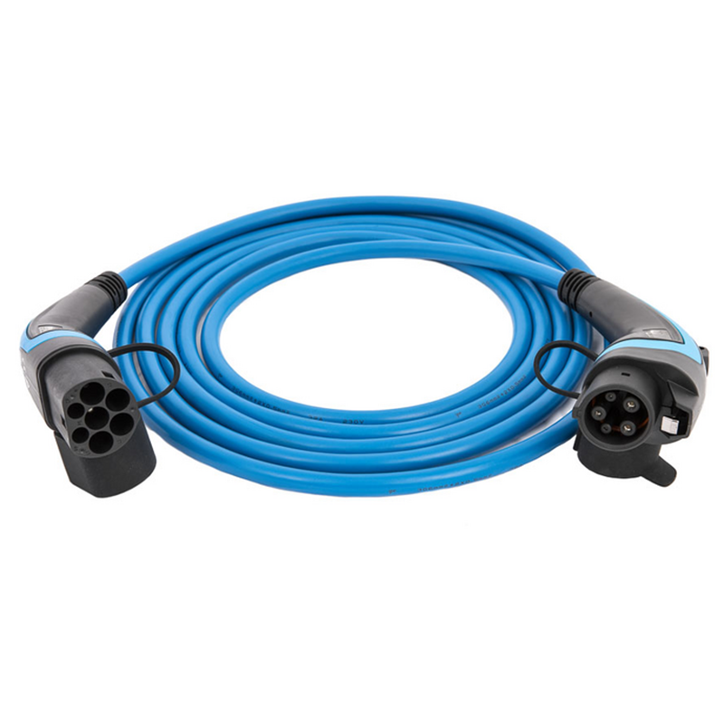 go-e Typ 2 auf Typ 1 Kabel blau 7,4 kW 5 m