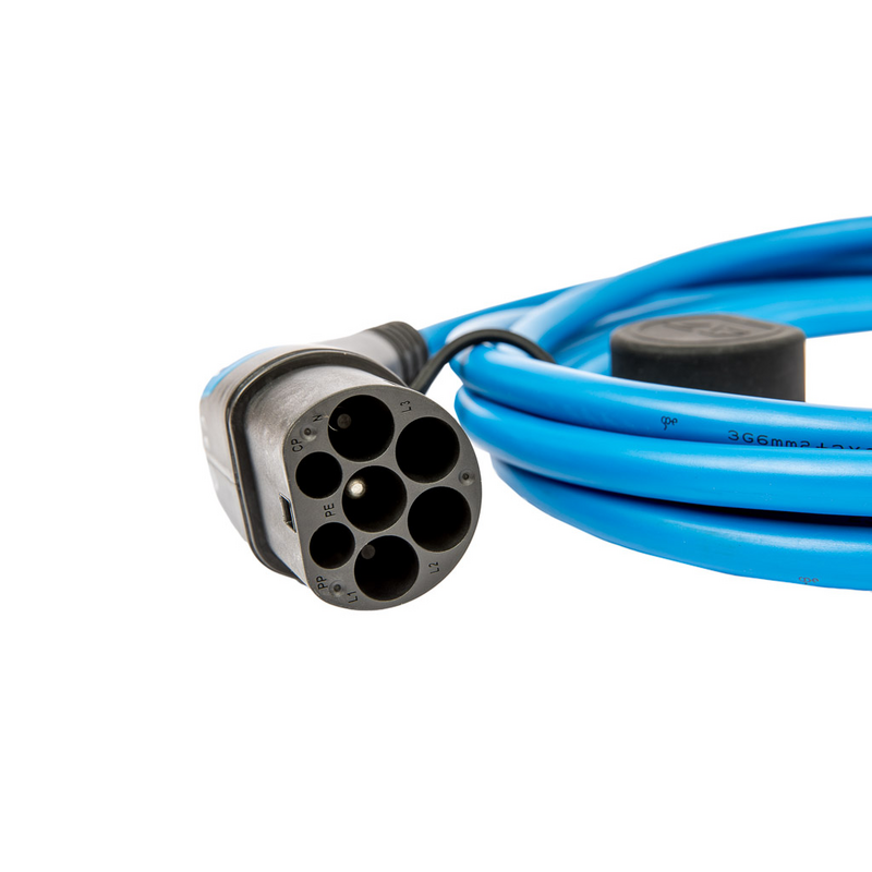 go-e Typ 2 auf Typ 1 Kabel blau 7,4 kW 5 m