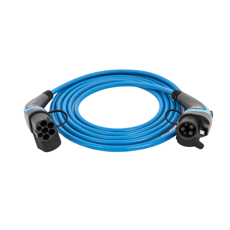go-e Typ 2 auf Typ 1 Kabel blau 7,4 kW 5 m
