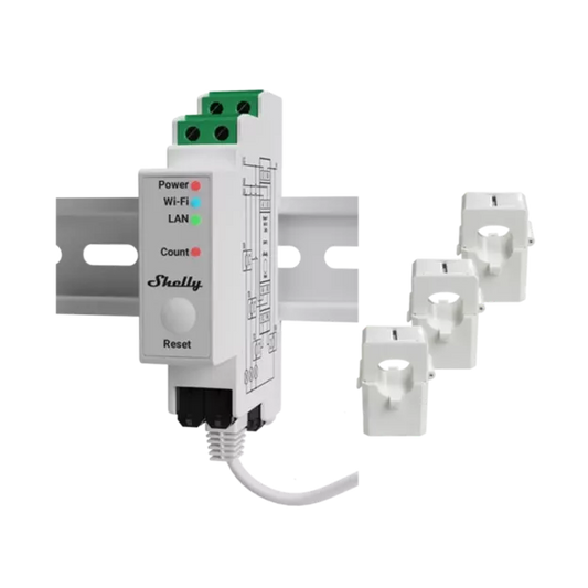 Shelly PRO 3EM inkl. 3x 120A Klemmen