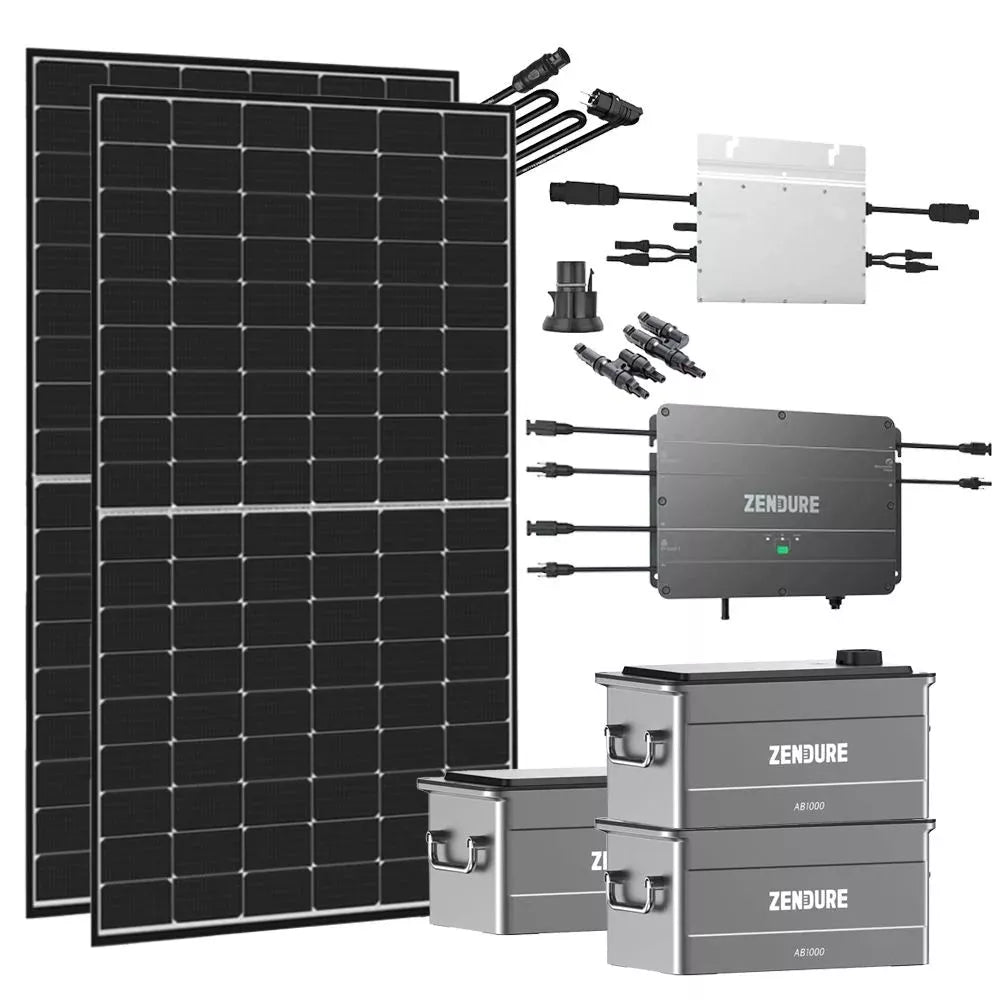 Klein-Balkonkraftwerk mit SolarFlow Speicher