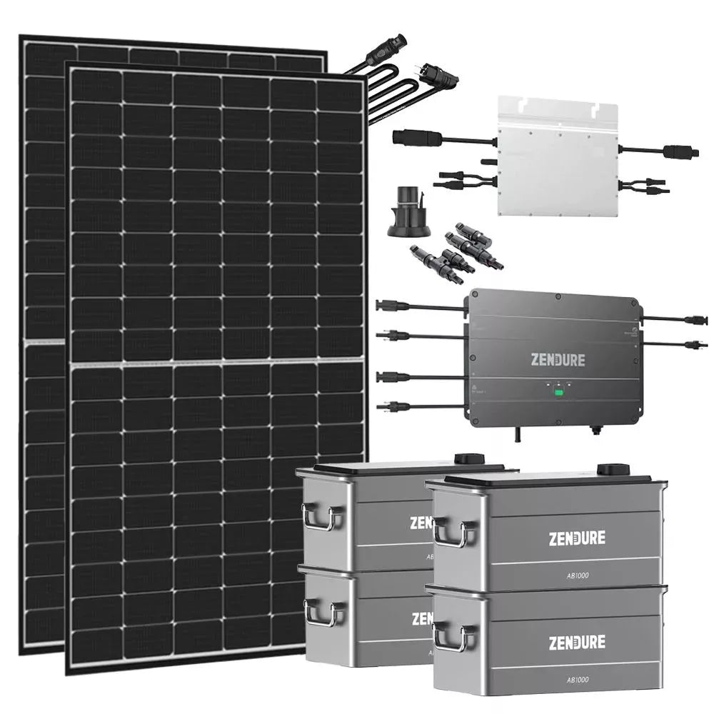Klein-Balkonkraftwerk mit SolarFlow Speicher