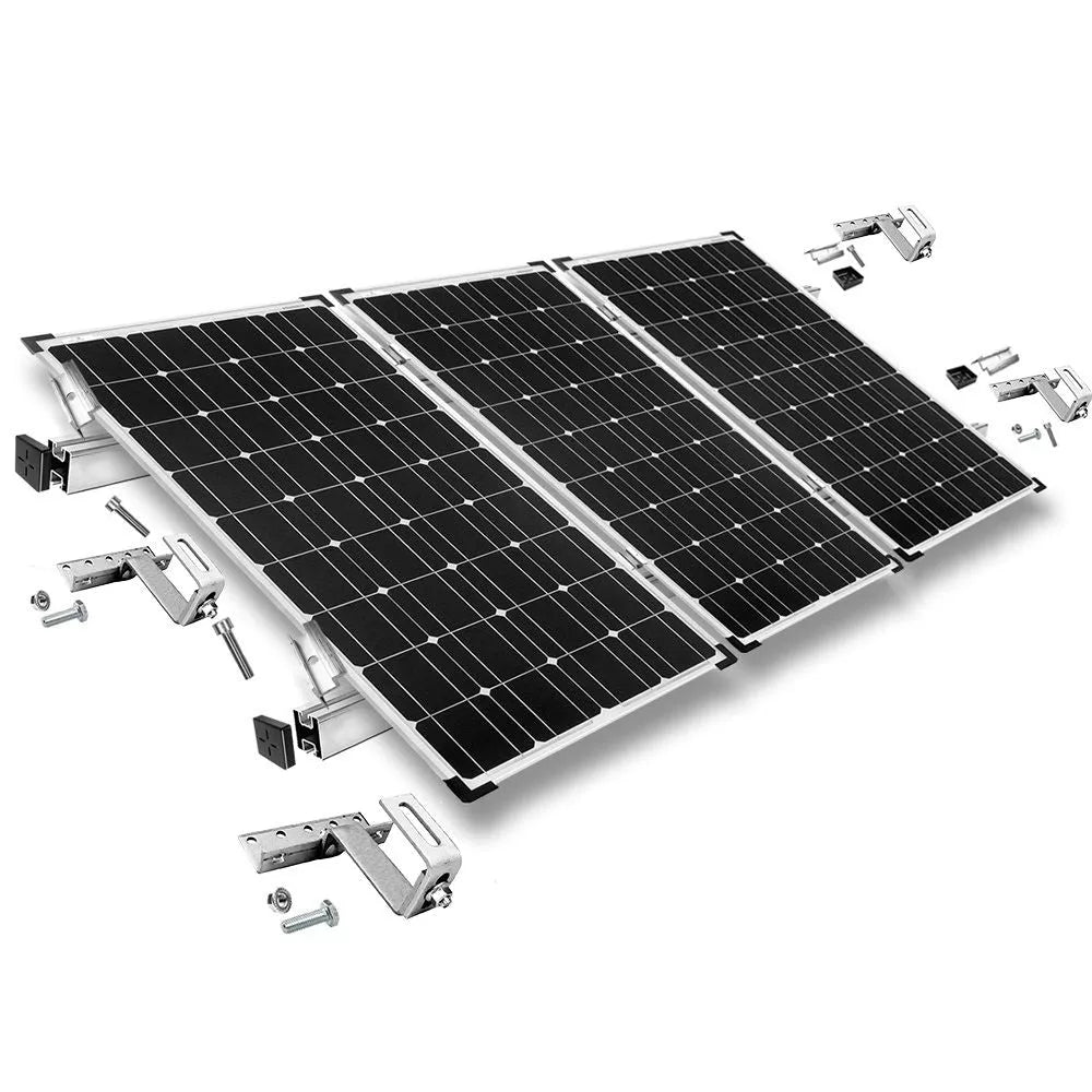 Solar Modul Befestigung kit mit 3-fach verstellbar Dachhaken (für Dachziegel) für Schrägdachmontage