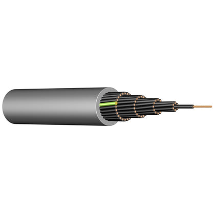 🔌 PVC-Steuerleitung YSLY-JZ 5X10 mm² (LSYY) – Grau