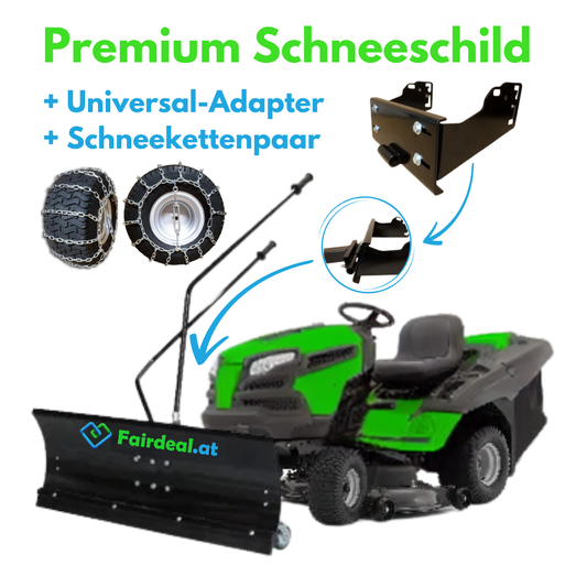 Premium Schneeschild für Rasentraktor und ATV