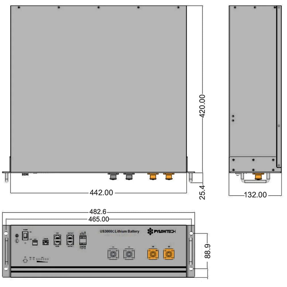 Pylontech US3000C 3,5kWh LiFePO4 Batterie