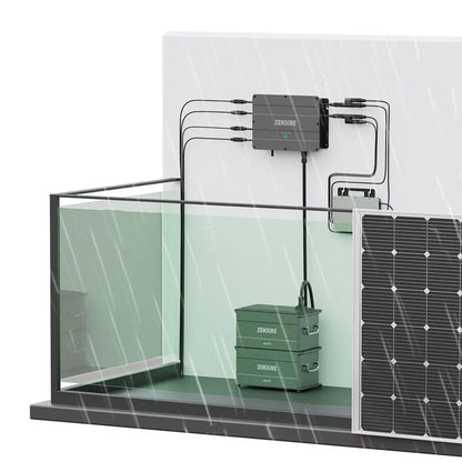 Klein-Balkonkraftwerk mit SolarFlow Speicher