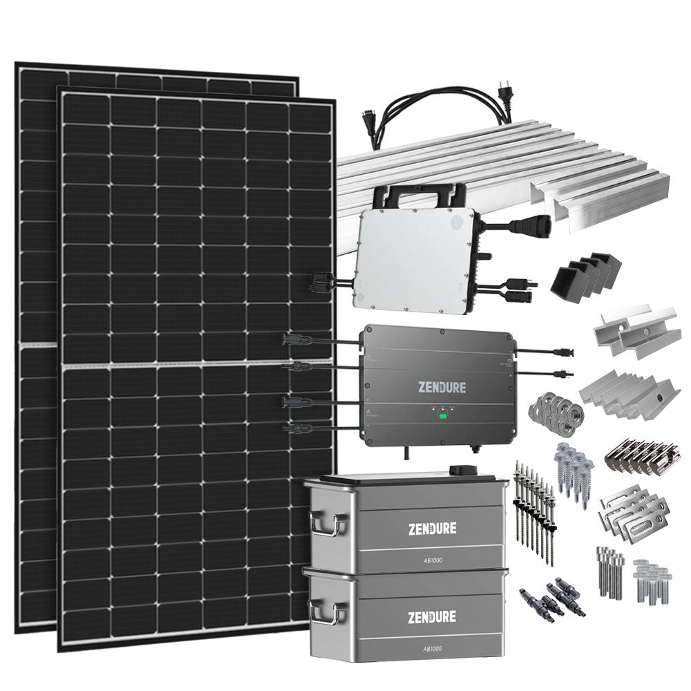 SolarFlow Balkonkraftwerk Komplettsystem HMS-800W-2T