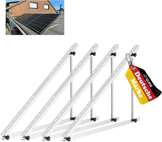 Set für 2 Solarmodul Universal Flachdach Aufständerung