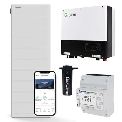 Growatt SPH Hybrid Wechselrichter + 23.0kWh Hochvolt Solarspeicher-Set V