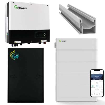 Growatt SPH 4kWp PV-Komplettanlage mit Solarmodulen und Speicher