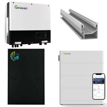 Growatt SPH 6kW Hybrid Wechselrichter mit Speicher Komplett-Set