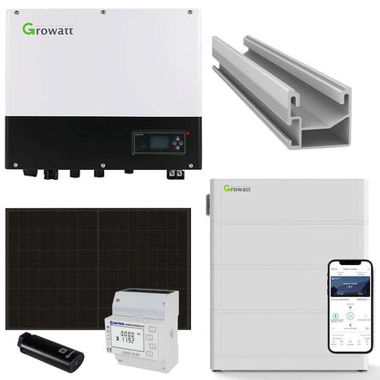 Growatt SPH 10kWp Notstromfähige PV-Komplettanlage und Speicher