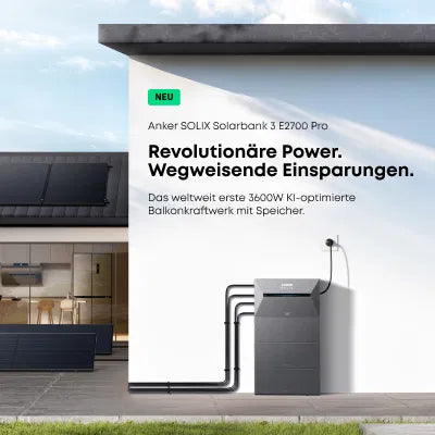 Vorbestellung Lieferzeit min. 4 Wochen Anker SOLIX Solarbank 3 E2700 Pro Speicher für Balkonkraftwerke
