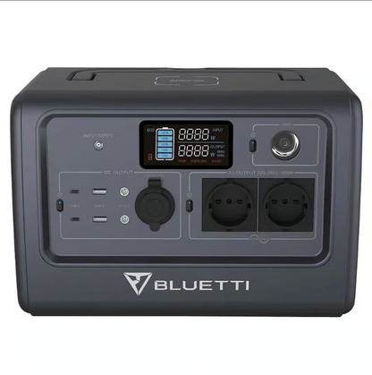 Bluetti PowerOak EB70 Solarakku Powerstation 1000W 716Wh Grau Notstrom