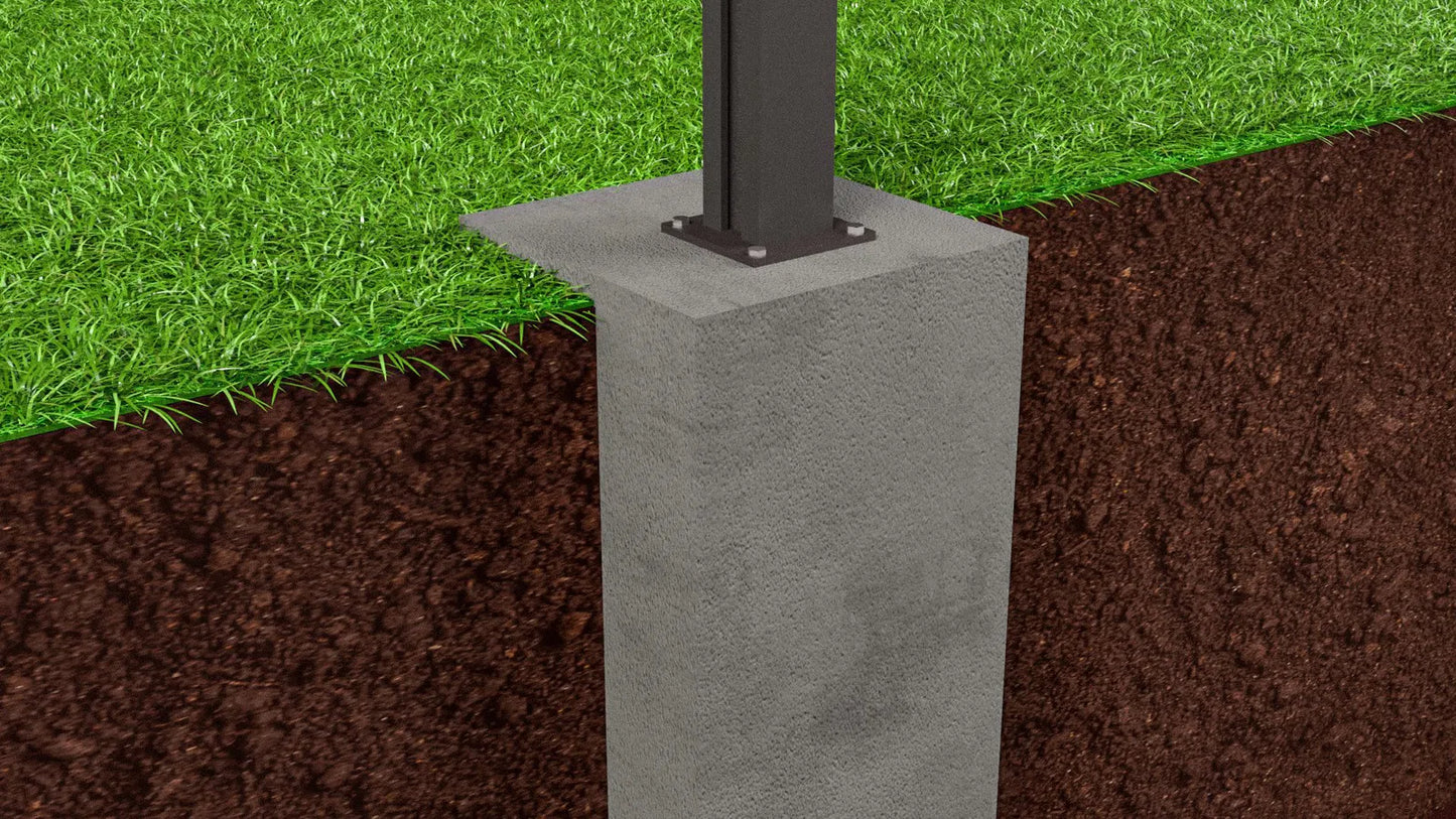 Solarzaun vertikal  1,25 x 1,91 m Zaunfeld mit PV Modul