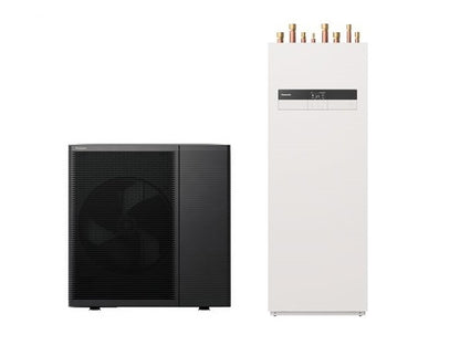 Panasonic Aquarea LT 230V, R290 Luftwärmepumpe Monoblock mit Speicher 185L, E-Heizelement 3kW, Fremdstromanode, Generation L