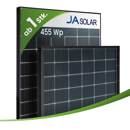 JA Solar JAM54D40/LB 455Wp Bifazial Glas-Glas Black Frame