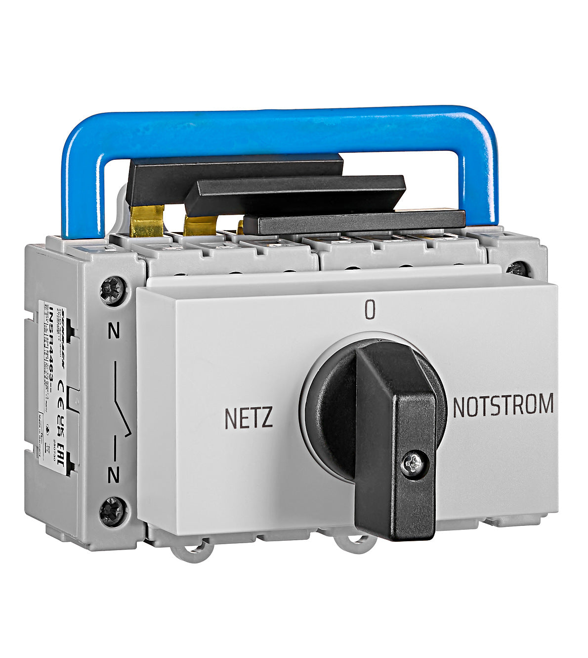 ⚡ Umschalter Netz-0-Notstrom (4-polig, Reiheneinbau)