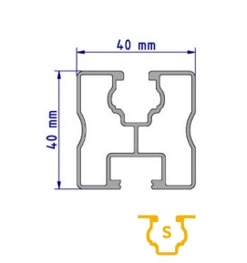 SCHLETTER Modultragprofil Solo 4750mm