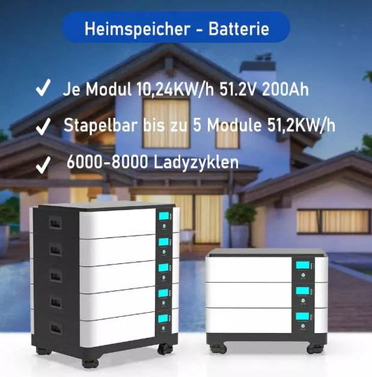 LiFePo4 Speicher Stapelbatterie