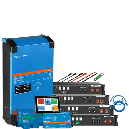 1-Phasiges Backup-Kit mit Victron MultiPlus-II 48/5000/70-50 230V und Speicher